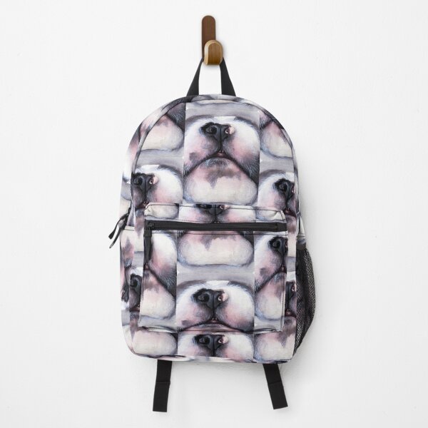 Item preview, French Bulldog snout watercolour painting designed and sold by Funsize-Art.
