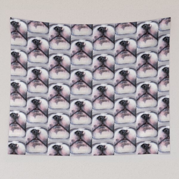 Item preview,  French Bulldog snout watercolour painting designed and sold by Funsize-Art.