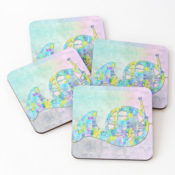 Item preview, Playful Music French Horn Musical Art designed and sold by Sharon Cummings Art.