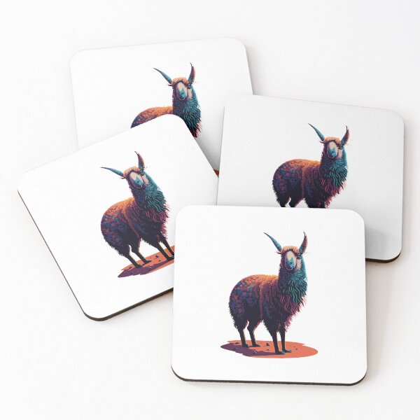 Item preview, Colorful Llama Illustration Design designed and sold by The Funscape Store.