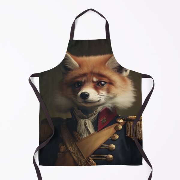 Item preview, Fox in Military Uniform, Animal Renaissance Portrait designed and sold by Futuriddle.