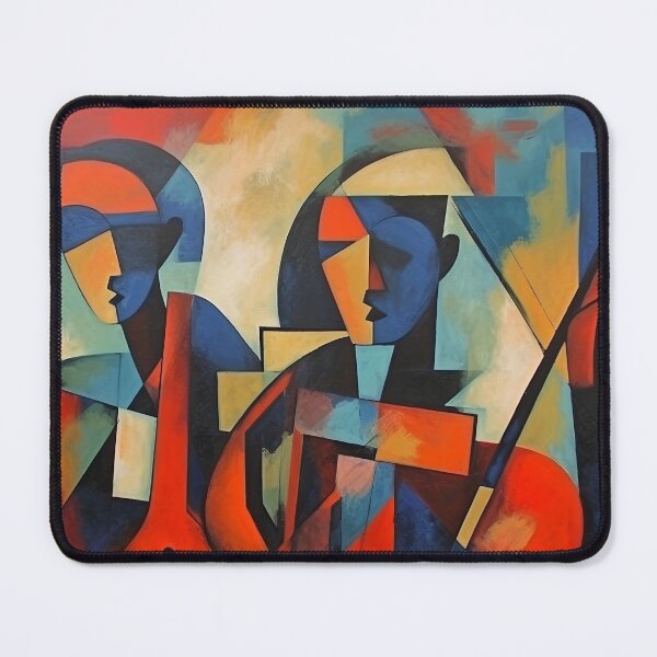 Item preview, Vibrant Abstract Art: Dynamic Interplay of Red, Orange, and Blue designed and sold by BNCH44.