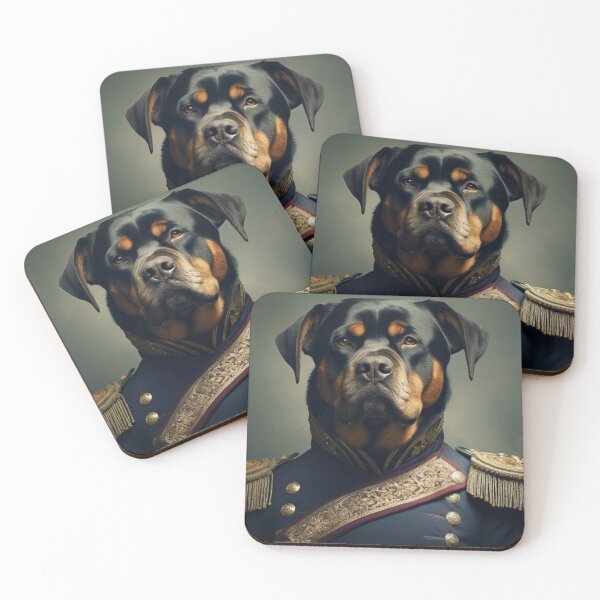 Item preview, Rottweiler in Military Uniform, Pet Renaissance Portrait designed and sold by Futuriddle.