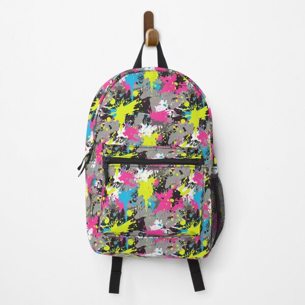 Item preview, Neon 80's Grunge Splatter Paint Style Illustrated Seamless Pattern designed and sold by PatternsFTW.