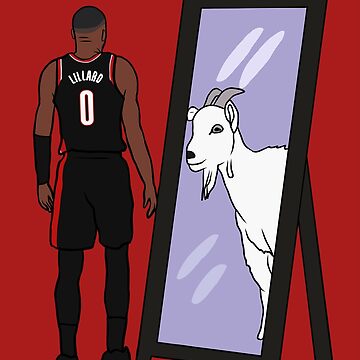Damian Lillard Mirror GOAT Art Board Print for Sale by RatTrapTees |  Redbubble