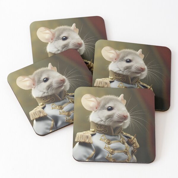 Item preview, Mouse in Military Uniform, Pet Renaissance Portrait designed and sold by Futuriddle.