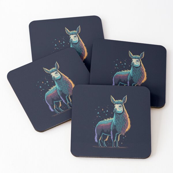 Item preview, Colorful Llama Illustration Design designed and sold by The Funscape Store.