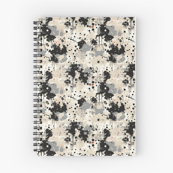 Item preview, White Grunge Splatter Paint Style Illustrated Seamless Pattern designed and sold by PatternsFTW.