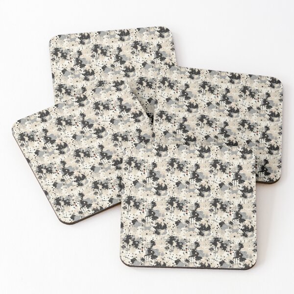 Item preview, White Grunge Splatter Paint Style Illustrated Seamless Pattern designed and sold by PatternsFTW.