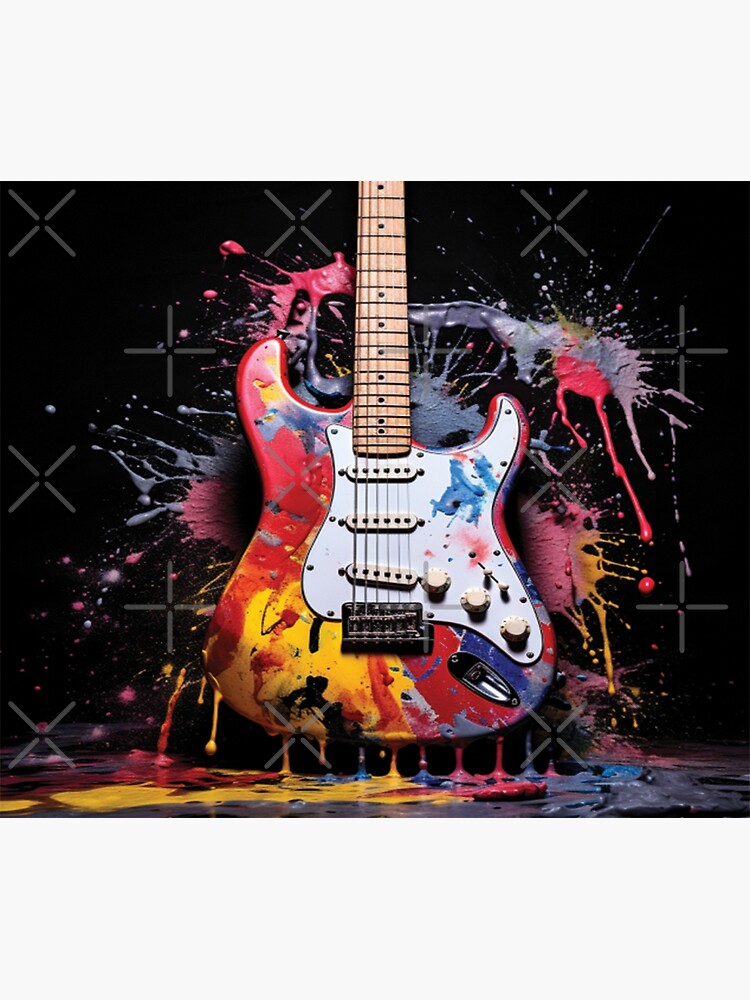 Guitar Art - Abstract Digital - Fender Stratocaster