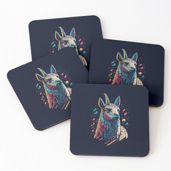Item preview, Colorful Llama Illustration Design designed and sold by The Funscape Store.