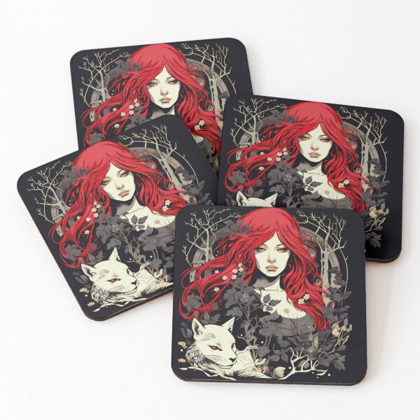 Artikelvorschau, Ukiyo-e Fairy Tale Female Empowerment Black and White Female Portrait entworfen und verkauft von BrandonArtWorld.