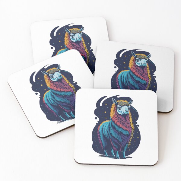 Item preview, Colorful Llama Illustration Design designed and sold by The Funscape Store.