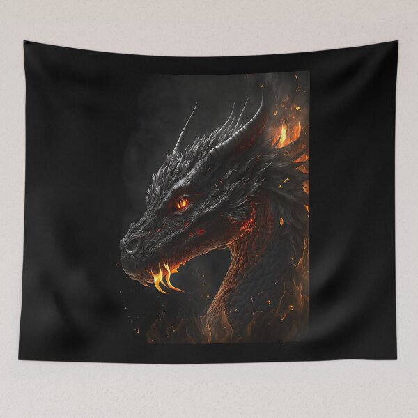 Item preview, fire angry black dragon epic designed and sold by Mk5studio.