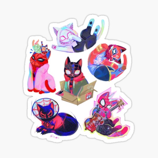 Artikel-Vorschau von Spiderpunk-Spiderverse-Katzen, designt und verkauft von SPIDER VERSE  ART.