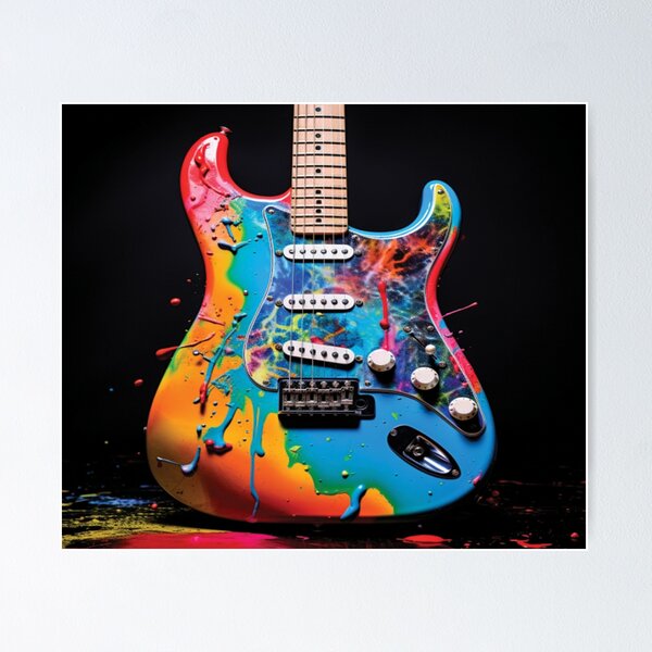 Guitar Art - Abstract Digital - Fender Stratocaster