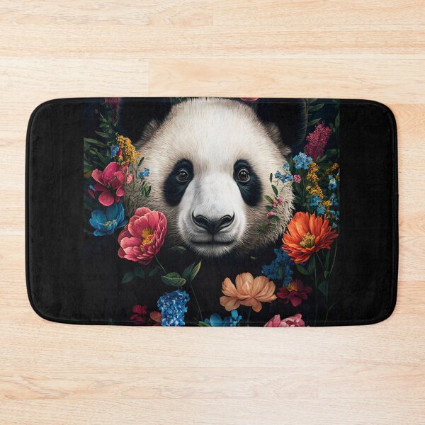 Item preview, cool panda with flowers art work poster designed and sold by Mk5studio.