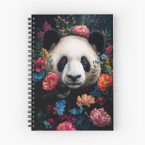 Item preview, cool panda with flowers art work poster designed and sold by Mk5studio.