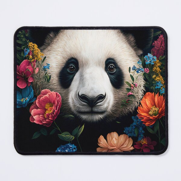 Item preview, cool panda with flowers art work poster designed and sold by Mk5studio.