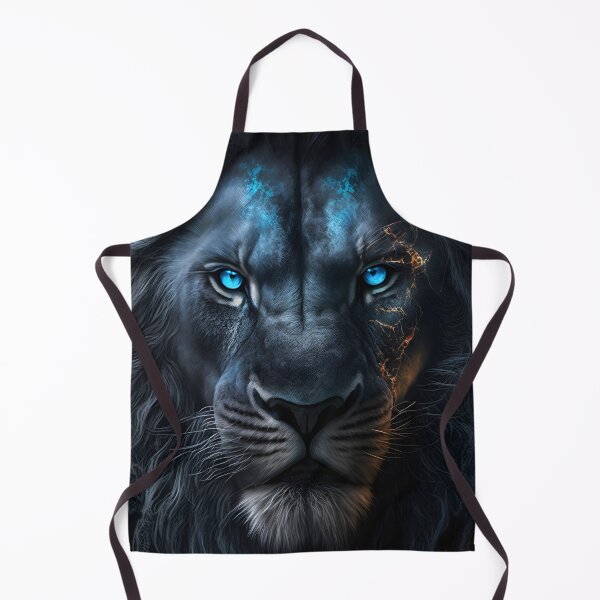 Item preview, black lion king blue eyes art work designed and sold by Mk5studio.