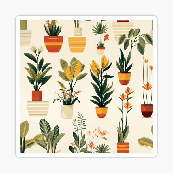 Artikelvorschau, House Plants in Pots Plants entworfen und verkauft von ComerPrintCo.