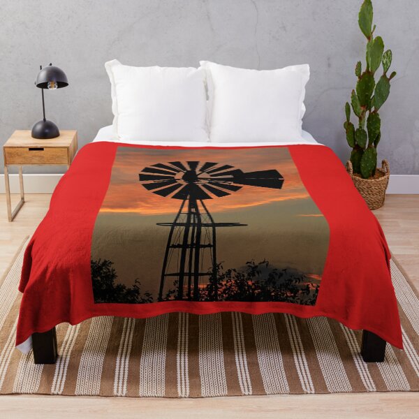 Item preview, Kansas Farm Windmill at Sunset designed and sold by ROBERTDBROZEK.