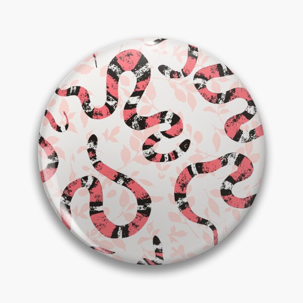 Item preview, Multi-Directional Textured Scarlet Snakes in the Forest - Pink designed and sold by Valerie Englehart.