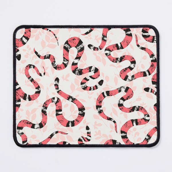 Item preview, Multi-Directional Textured Scarlet Snakes in the Forest - Pink designed and sold by Valerie Englehart.