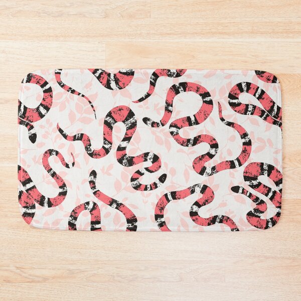 Item preview, Multi-Directional Textured Scarlet Snakes in the Forest - Pink designed and sold by Valerie Englehart.