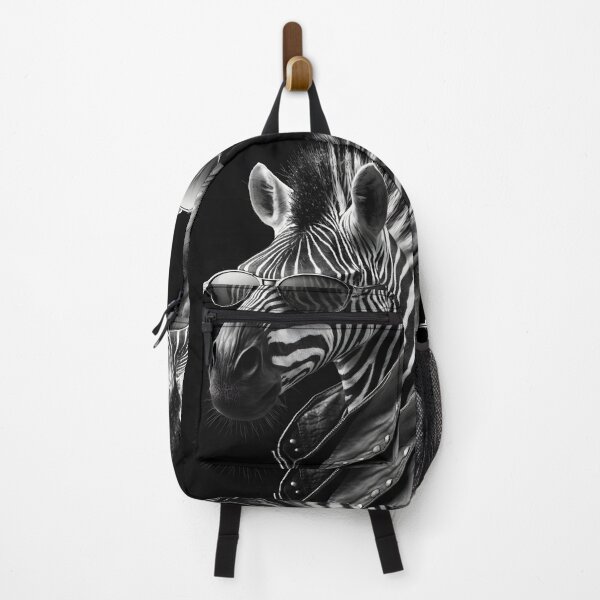 Item preview, cool zebra modern with sunglasses leather jacket designed and sold by Mk5studio.