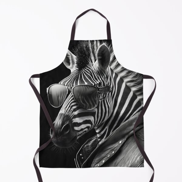 Item preview, cool zebra modern with sunglasses leather jacket designed and sold by Mk5studio.