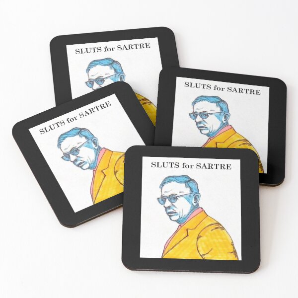 Item preview, Philosopher Doodle Portrait: Sluts for Sartre designed and sold by spldoodles.