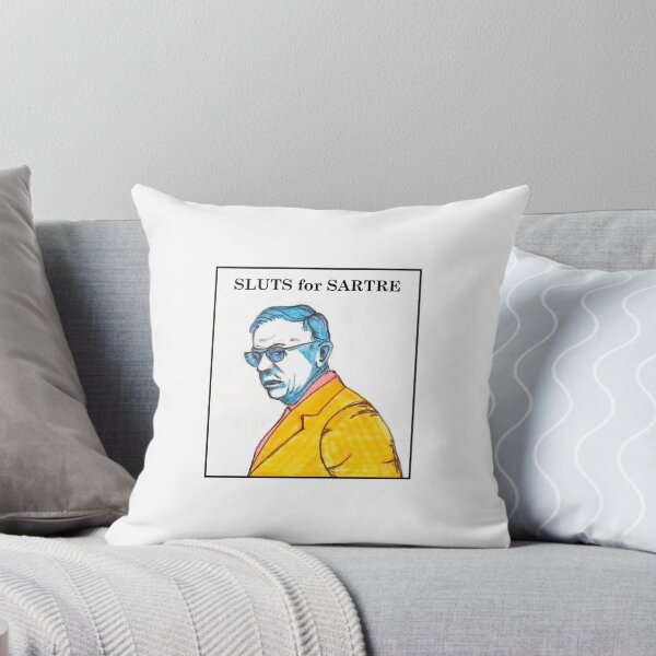 Item preview, Philosopher Doodle Portrait: Sluts for Sartre designed and sold by spldoodles.