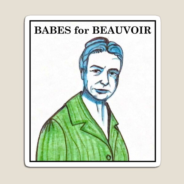 Item preview, Philosopher Doodle Portrait: Babes for Beauvoir designed and sold by spldoodles.
