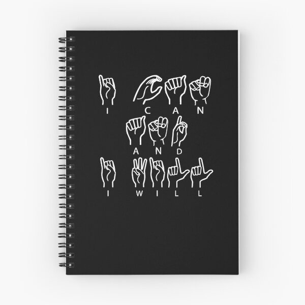 Item preview, I Can And I Will ASL finger spelling American sign language designed and sold by incurablehippie.
