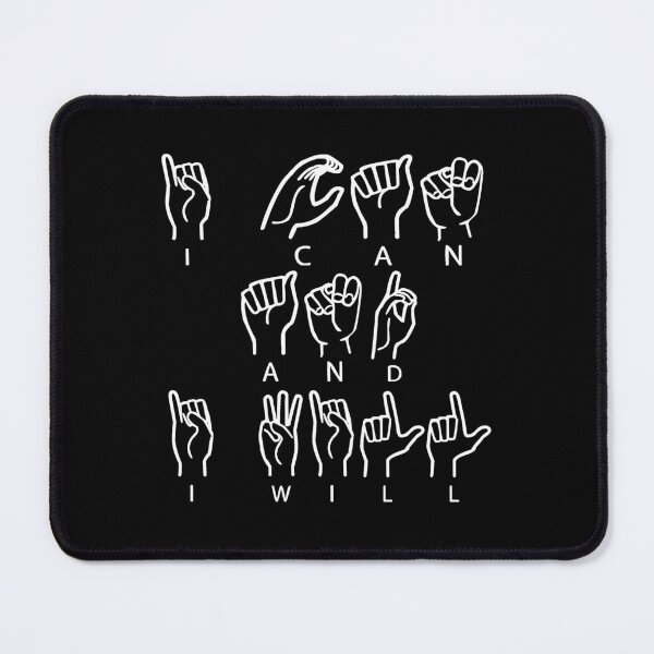 Item preview, I Can And I Will ASL finger spelling American sign language designed and sold by incurablehippie.