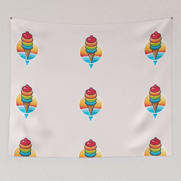 Item preview, Ice cream cone pop art designed and sold by AsCreationss.