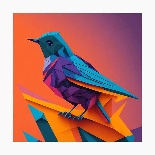 Item preview, Colorful Melodies: Shillotte Bird in Vibrant Tones designed and sold by hudaG.