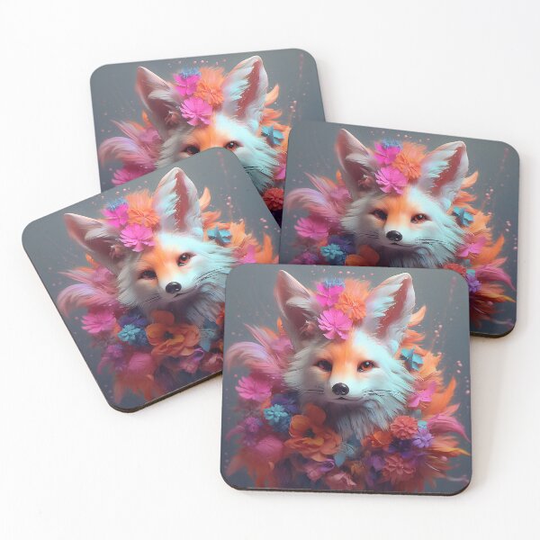 Item preview, Floral Fennec designed and sold by Marshmalone.
