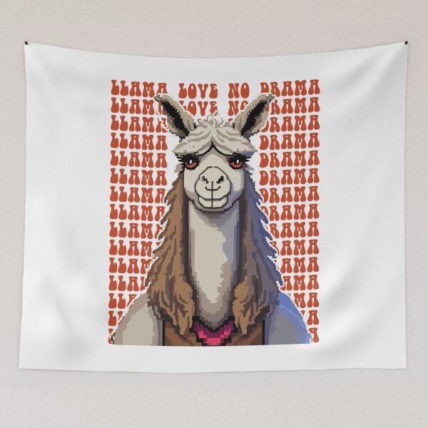 Item preview, Llama Pun Illustration Design designed and sold by The Funscape Store.