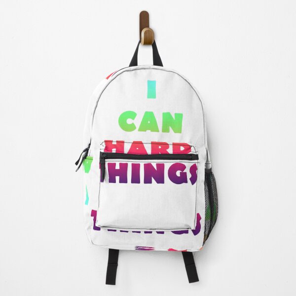 Item preview, I Can Do Hard Things, Printable Wall Art, Inspirational Quote, Rainbow Print, Work Hard Print, Family Theme Print, Back to School Print Classic T-Shirt designed and sold by Mk5studio.