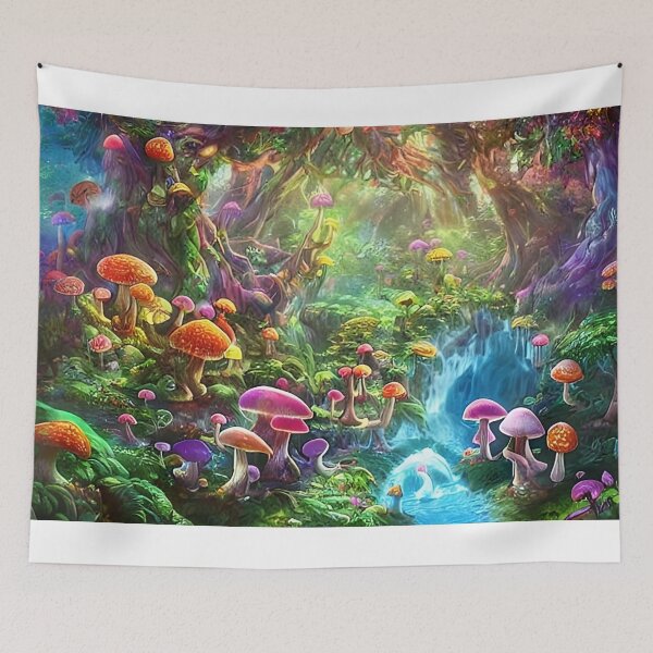 Item preview, Mushroom Land: A Mystical World designed and sold by janMitame.
