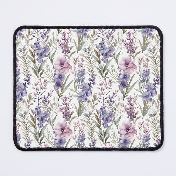 Item preview, Watercolor Soft Pastel Colors Lavender Flowers Pattern designed and sold by PixelPop1.
