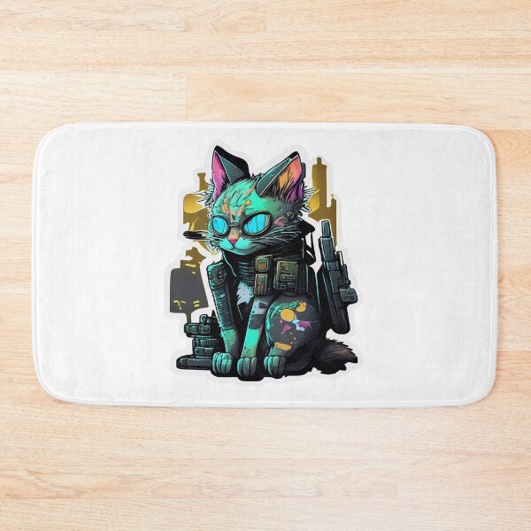 Item preview, Cyberpunk Cat #1 designed and sold by RICK-TURNER.