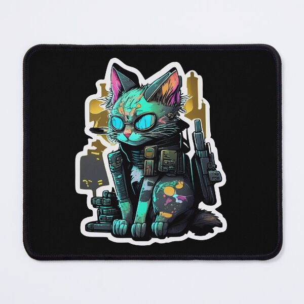 Item preview, Cyberpunk Cat #1 designed and sold by RICK-TURNER.