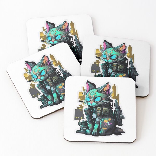 Item preview, Cyberpunk Cat #1 designed and sold by RICK-TURNER.