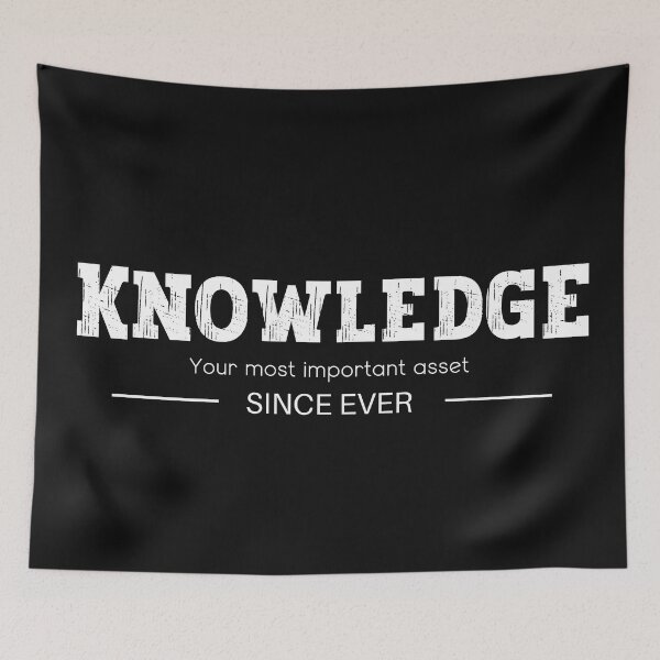 Item preview, Knowledge - Your Most Important Asset - Since Ever designed and sold by StudioRedKoala.