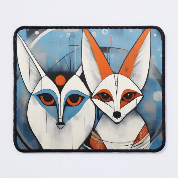 Item preview, Animal Art | Artsy Fox Pair designed and sold by Fractal-Graphic.