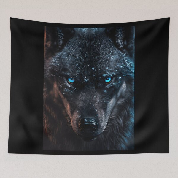 Item preview, shewolfdaughter angry wolf face designed and sold by Mk5studio.