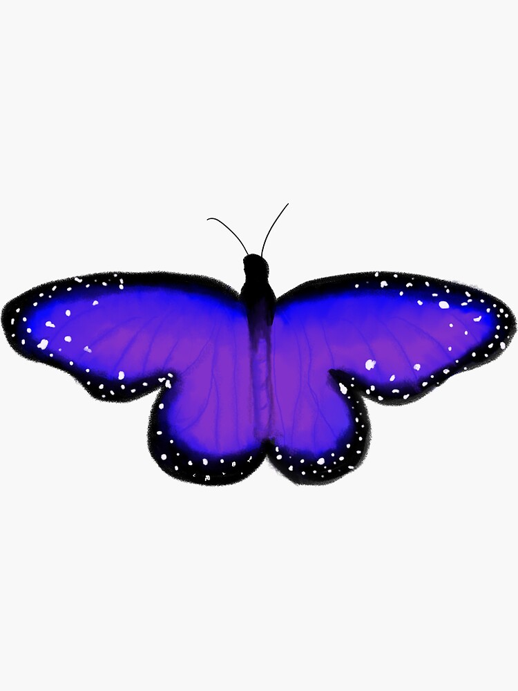 neon purple aesthetic butterfly